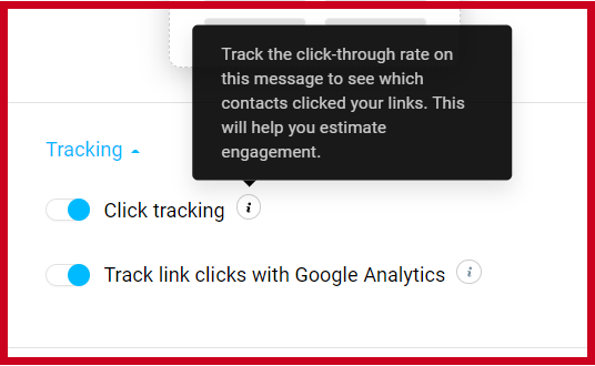 Activate Click Tracking