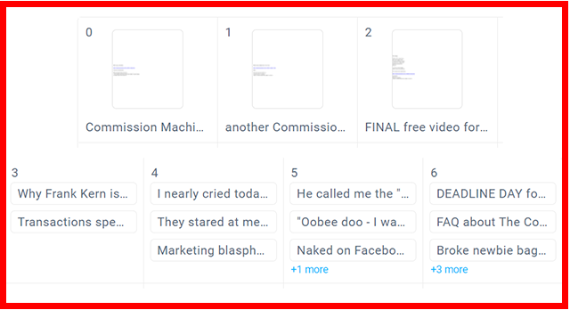 Calendar of Email Follow Ups