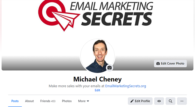 My Facebook Profile and Header