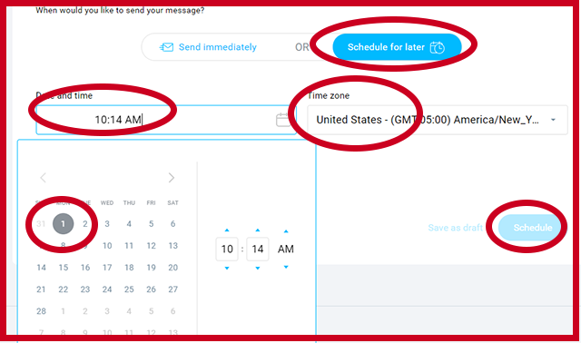 Schedule Email for Later
