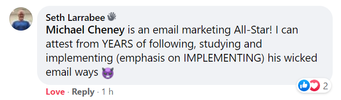 Michael Cheney is an Email Marketing All-Star