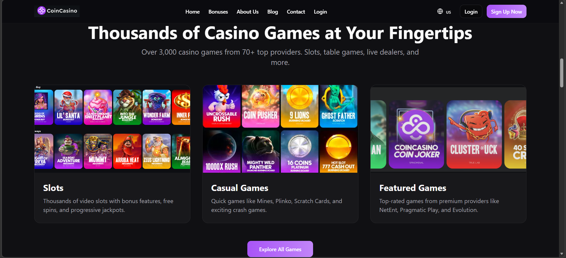 Coincasino best crypto casino